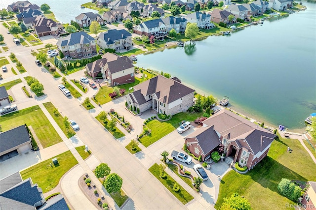 4303 S Lake Ln, Shelby Twp, MI 48316 - aerial view of residential area featuring a nearby body of water