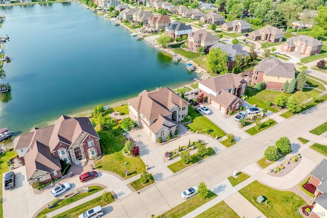 4303 S Lake Ln, Shelby Twp, MI 48316 - aerial perspective of suburban area with a large body of water