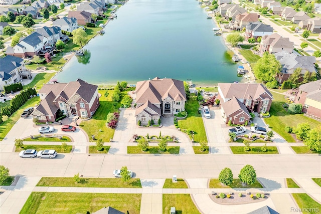 4303 S Lake Ln, Shelby Twp, MI 48316 - aerial view of residential area featuring a large body of water