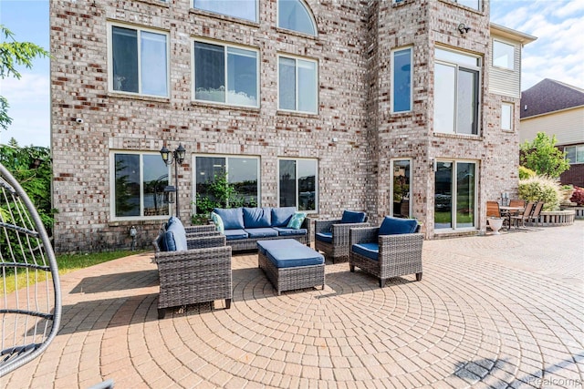 4303 S Lake Ln, Shelby Twp, MI 48316 - view of patio featuring an outdoor living space