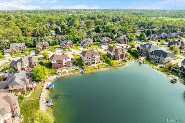 4303 S Lake Ln, Shelby Twp, MI 48316 - aerial perspective of suburban area featuring a large body of water