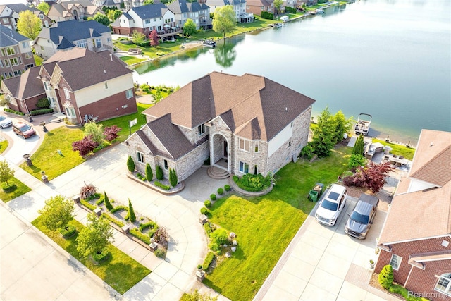 4303 S Lake Ln, Shelby Twp, MI 48316 - aerial perspective of suburban area featuring a nearby body of water
