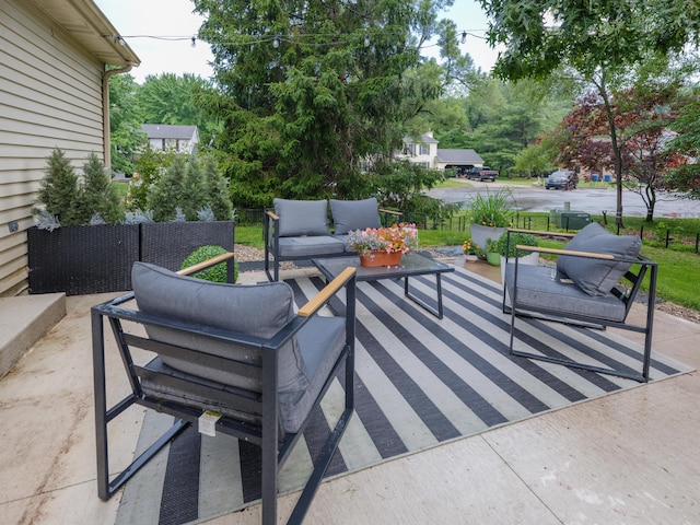 3002 Applelane Ave, Kalamazoo, MI 49008 - view of patio featuring an outdoor living space