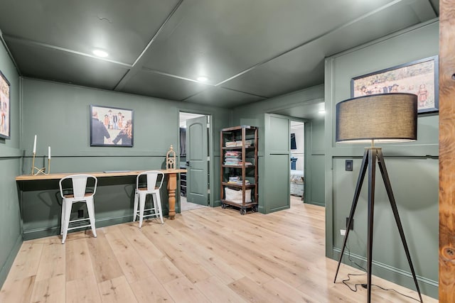 13451 S Waldron Rd, Waldron, MI 49288 - office featuring wood finished floors and recessed lighting