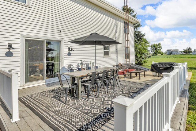 13451 S Waldron Rd, Waldron, MI 49288 - view of patio / terrace with outdoor dining space