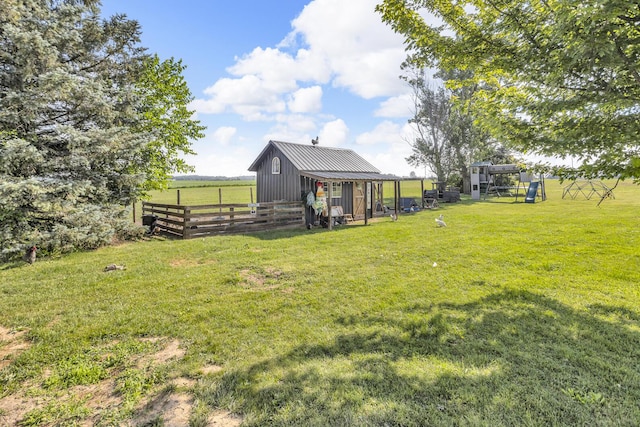 13451 S Waldron Rd, Waldron, MI 49288 - view of yard with an outbuilding