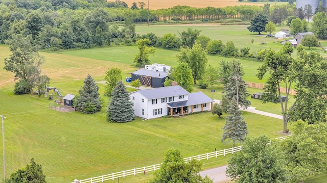 13451 S Waldron Rd, Waldron, MI 49288 - aerial view of sparsely populated area with a pastoral area