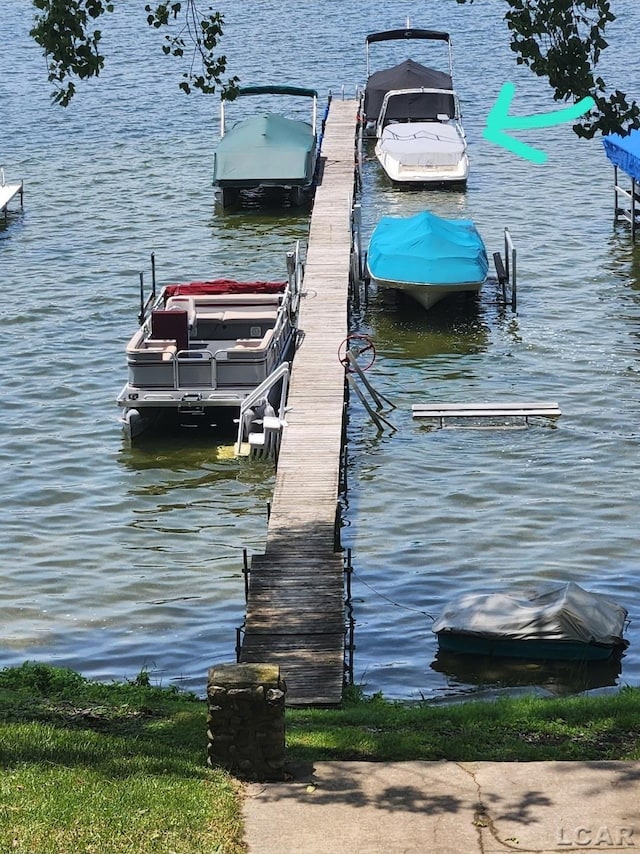 5390 Parkwood Ct, Manitou Beach, MI 49253 - dock with a water view