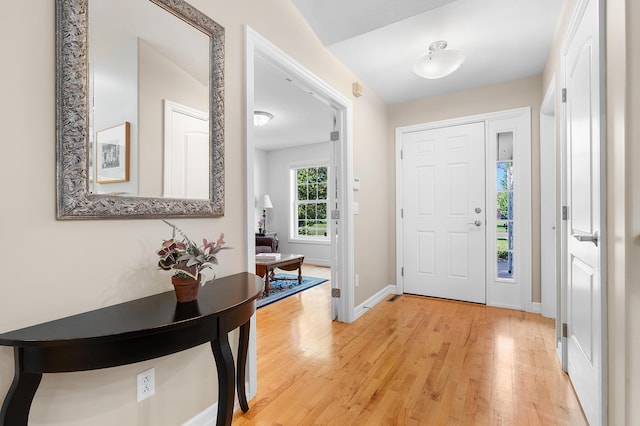 3229 Nighthawk Ln, Battle Creek, MI 49015 - foyer featuring light wood-style floors and baseboards