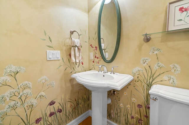 3229 Nighthawk Ln, Battle Creek, MI 49015 - half bath with toilet and baseboards