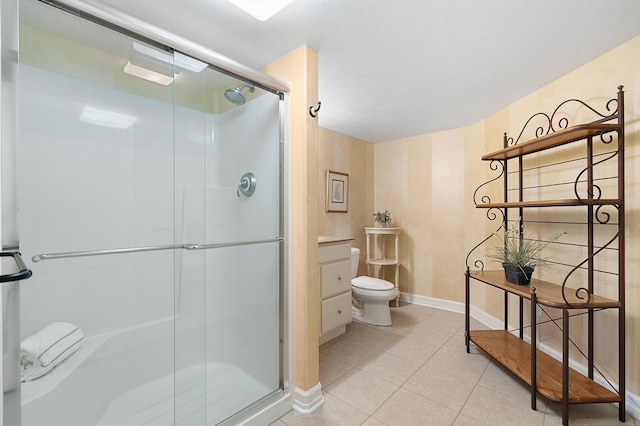3229 Nighthawk Ln, Battle Creek, MI 49015 - full bathroom with tile patterned flooring and a stall shower