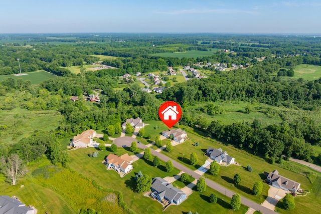 3229 Nighthawk Ln, Battle Creek, MI 49015 - drone / aerial view of a heavily wooded area