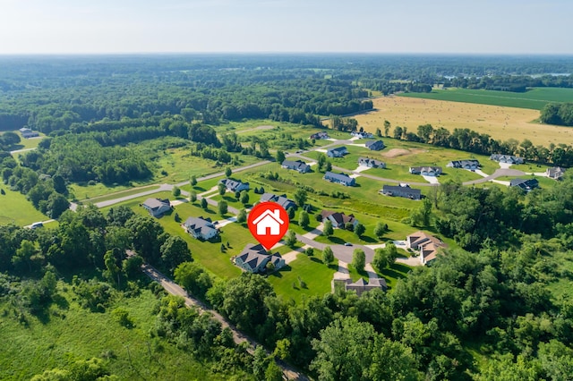 3229 Nighthawk Ln, Battle Creek, MI 49015 - drone / aerial view of a forest