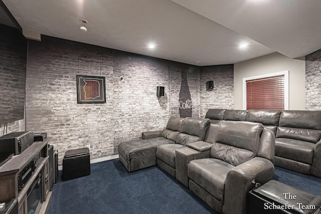 5264 Deverman Ct NE, Lowell, MI 49331 - home theater room featuring carpet and recessed lighting