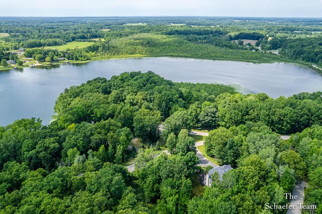 5264 Deverman Ct NE, Lowell, MI 49331 - view of property location featuring a large body of water and a heavily wooded area