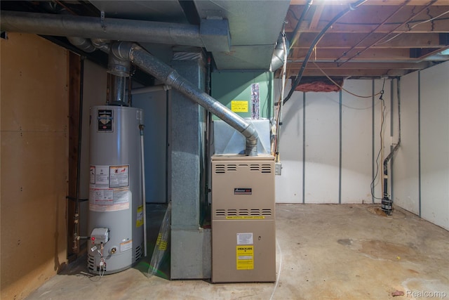9892 Wheeler St, Van Buren, MI 48111 - utility room featuring gas water heater