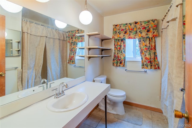 9892 Wheeler St, Van Buren, MI 48111 - bathroom with vanity and tile patterned flooring