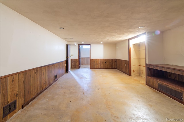 9892 Wheeler St, Van Buren, MI 48111 - basement featuring a wainscoted wall and wood walls