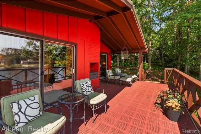6600 W Shore Dr, Weidman, MI 48893 - view of wooden deck