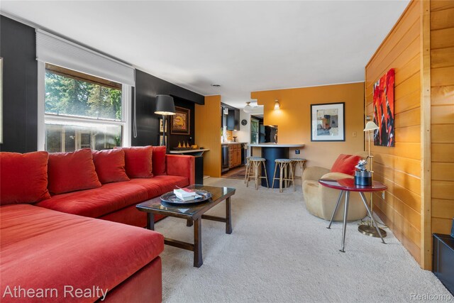 6600 W Shore Dr, Weidman, MI 48893 - living area featuring light carpet
