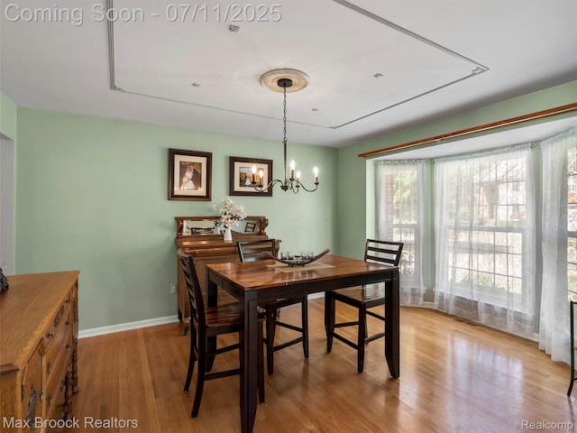 39104 Devonshire Ct, Harrison Township, MI 48045 - dining area with light wood finished floors and a chandelier