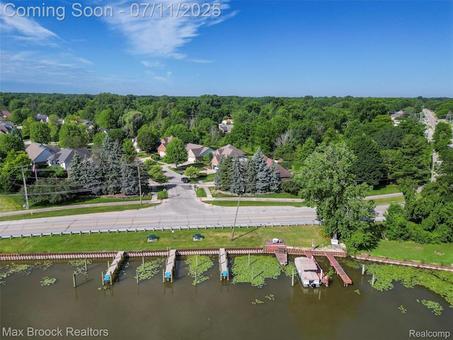 39104 Devonshire Ct, Harrison Township, MI 48045 - bird's eye view of a large body of water