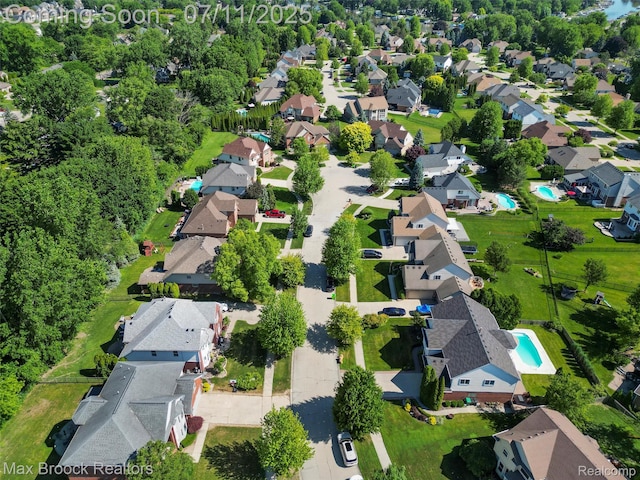 39104 Devonshire Ct, Harrison Township, MI 48045 - aerial perspective of suburban area