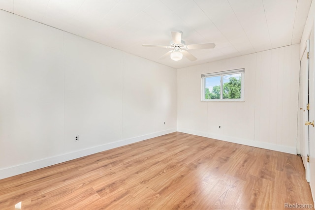 21048 Audrey Ave, Warren, MI 48091 - unfurnished room with light wood-type flooring and ceiling fan