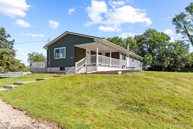 7900 Wiggins Rd, Howell, MI 48855 - view of front of home featuring a front lawn