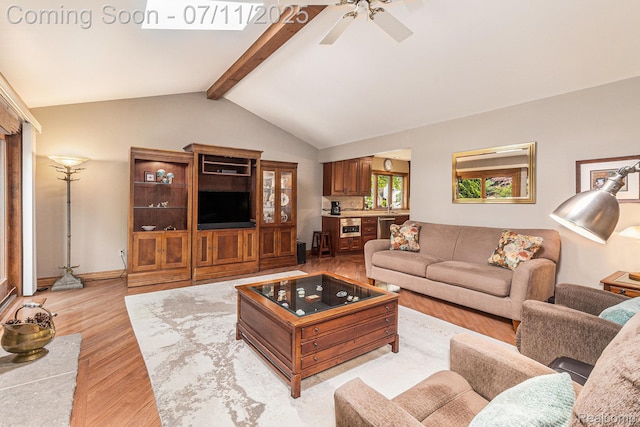 5131 Standish Dr, Troy, MI 48085 - living area with light wood-type flooring and a ceiling fan