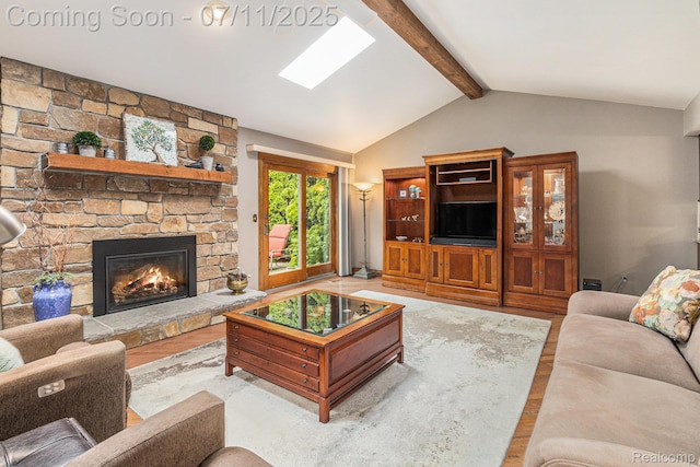 5131 Standish Dr, Troy, MI 48085 - living room featuring a stone fireplace