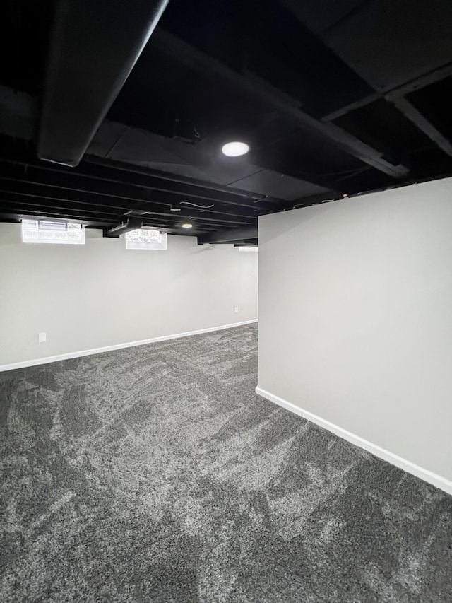 20283 Lancaster St, Harper Woods, MI 48225 - basement with carpet floors and baseboards