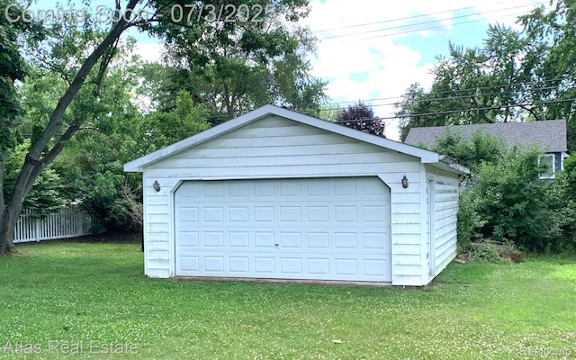 6201 S Main St, Clarkston, MI 48346 - view of detached garage
