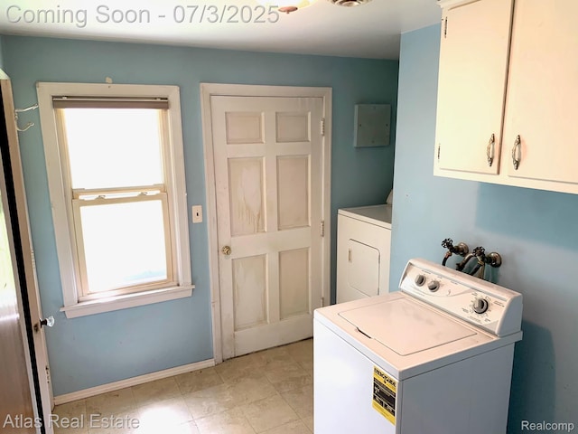 6201 S Main St, Clarkston, MI 48346 - laundry area with washer / dryer and cabinet space