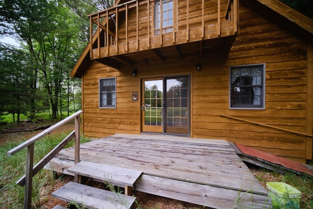 5680 E Shores Dr, Michigan, MI 49411 - view of wooden terrace