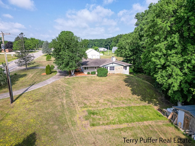 721 17 Mile Rd, Kent City, MI 49330 - view of front of house with a front lawn