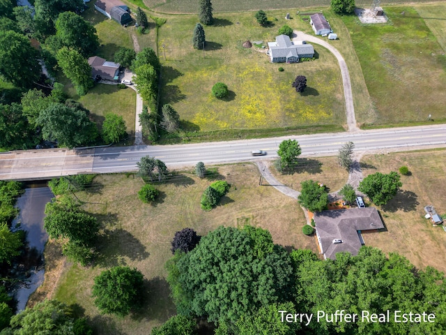 721 17 Mile Rd, Kent City, MI 49330 - aerial overview of property's location featuring rural landscape