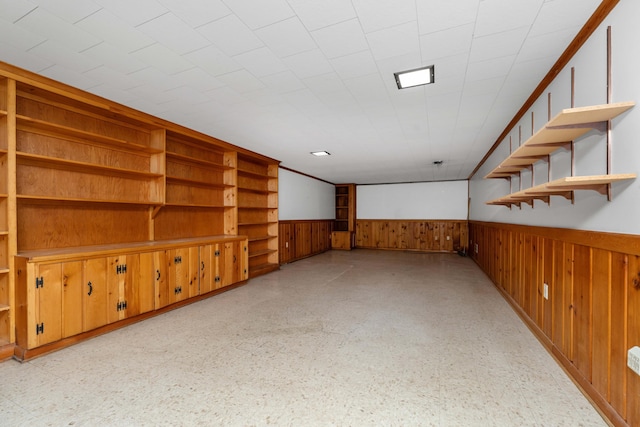 1129 Par 4 Cir, Kalamazoo, MI 49008 - unfurnished room featuring a wainscoted wall and wooden walls