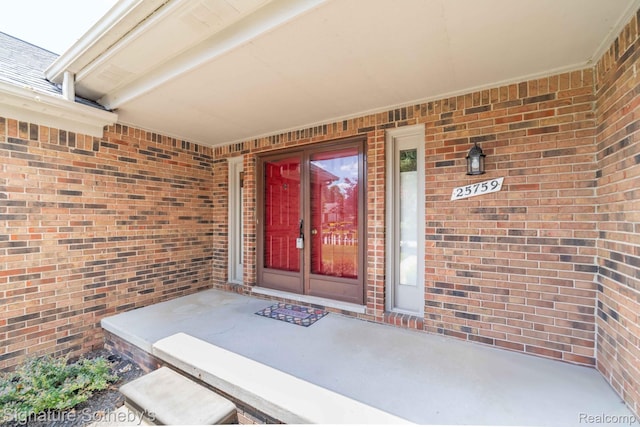 25759 Hunt Club Blvd, Farmington, MI 48335 - property entrance featuring brick siding
