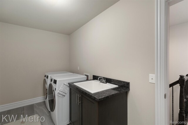85 Hickory Dr, Troy, MI 48083 - laundry room with washer and dryer and cabinet space