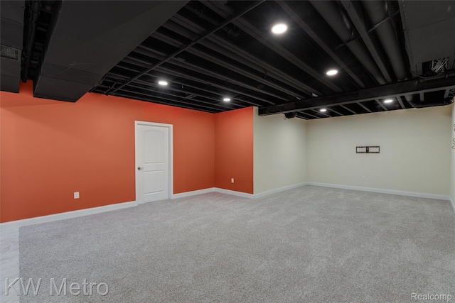 85 Hickory Dr, Troy, MI 48083 - finished basement featuring carpet flooring and recessed lighting
