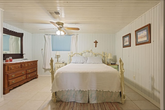 5852 Pinkerton Rd, Vassar, MI 48768 - bedroom featuring light tile patterned floors and ceiling fan