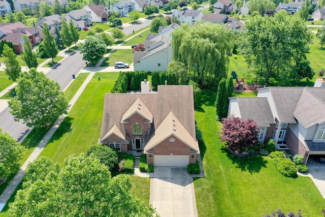 2683 Mystic Dr, Ann Arbor, MI 48103 - aerial perspective of suburban area