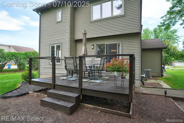 220 E Rolston Rd, Linden, MI 48451 - back of house with a deck