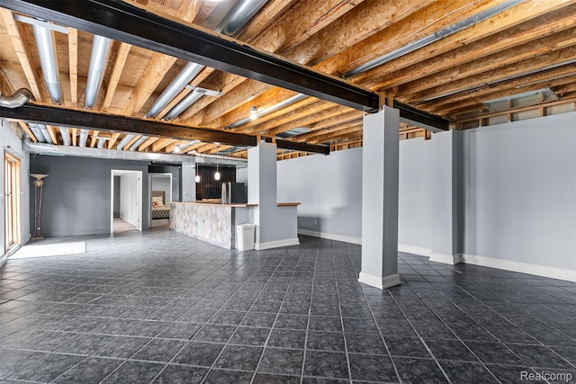 11068 Meadowview Dr, Goodrich, MI 48438 - basement with baseboards