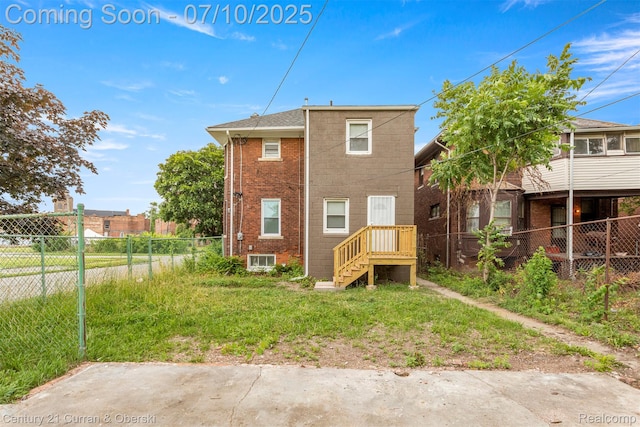 4115 Montgomery St, Detroit, MI 48204 - back of property featuring brick siding