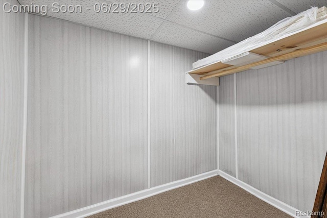103 Elm St, River Rouge, MI 48218 - walk in closet with carpet flooring and a paneled ceiling