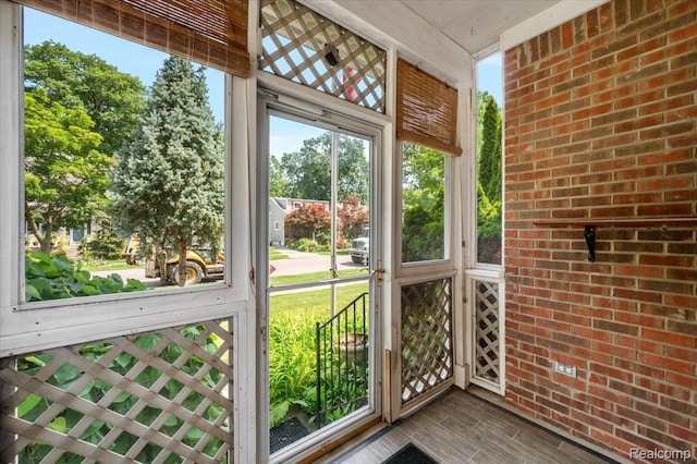 366 Marshall St, Ferndale, MI 48220 - view of unfurnished sunroom