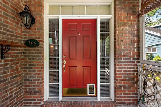 366 Marshall St, Ferndale, MI 48220 - view of exterior entry with brick siding