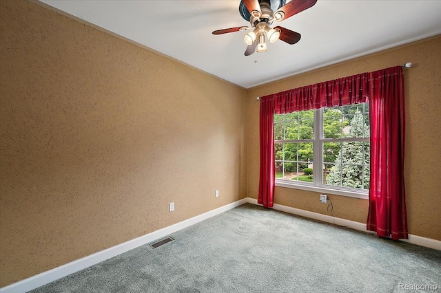 366 Marshall St, Ferndale, MI 48220 - unfurnished room featuring ceiling fan and carpet floors